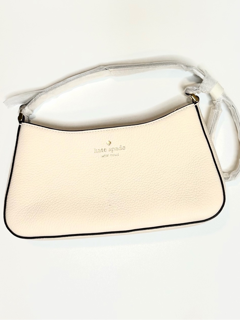 Kate Spade New York Cream Leather Shoulder Bag - New!